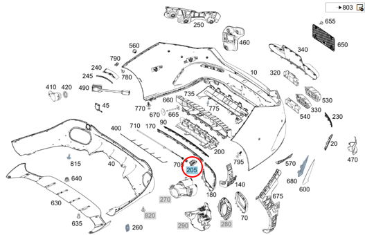 Merc Rear Switch Module 213 905 0714