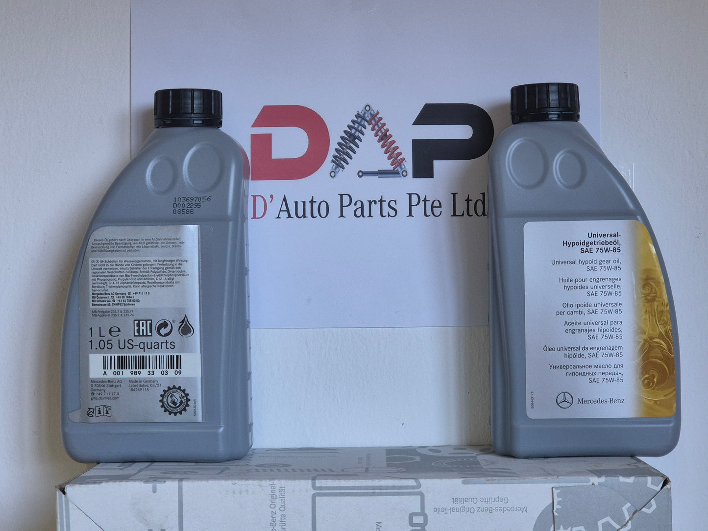 Merc Hypoid Gear Oil Axle gear Oil 001 989 3303 09