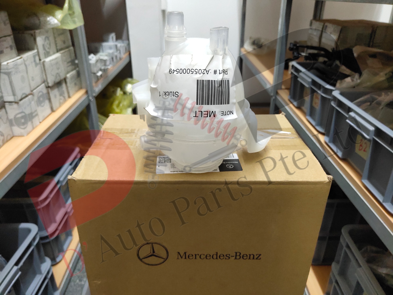 Merc Expansion Reservoir Coolant Tank 205 500 0549