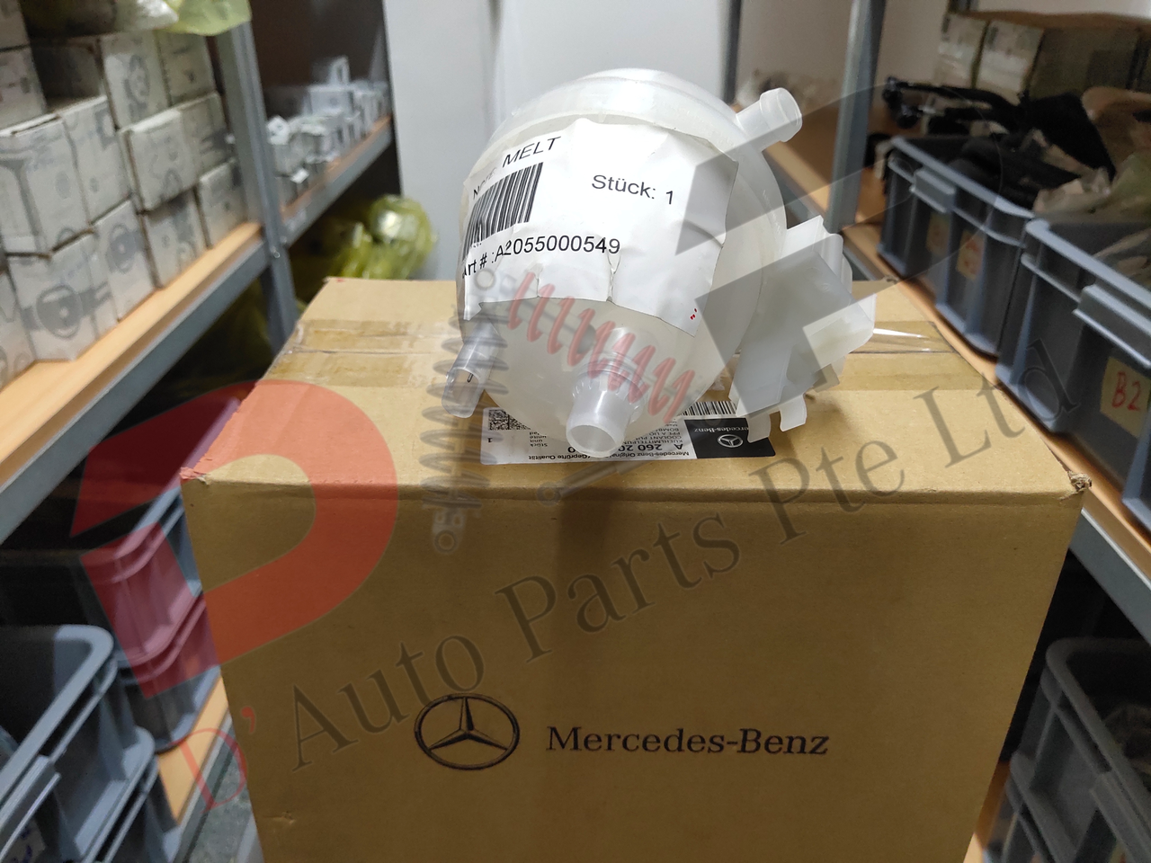 Merc Expansion Reservoir Coolant Tank 205 500 0549