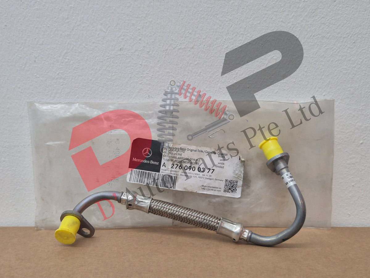 Merc Oil Inlet Line - To Left Exhaust Gas Turbocharger 276 090 0377