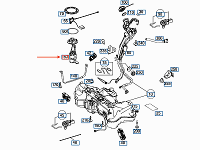 MB Fuel Pump 205 470 4900
