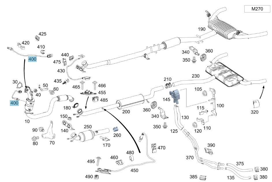 Merc O2 Sensor (Lambda) 009 542 5618 64