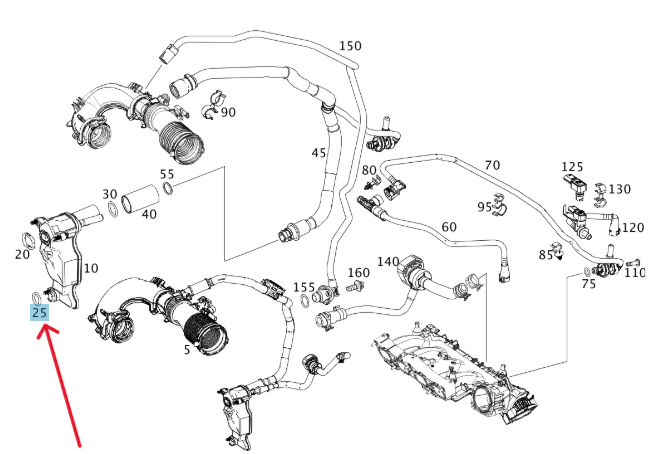 Merc Oil Separator O Ring 021 997 5945