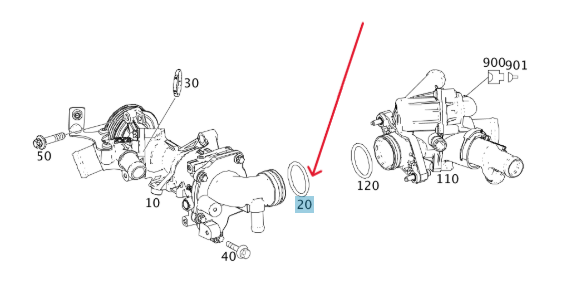Merc Water Pump O-Ring 024 997 6345