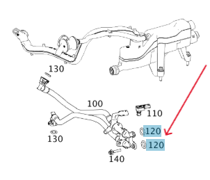 Merc Engine Breathing Bleed Line O-Ring 024 997 9545